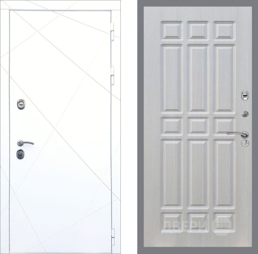 Входная металлическая Дверь Рекс (REX) 13 Силк Сноу FL-33 Лиственница беж в Зарайске