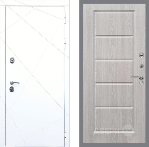 Входная металлическая Дверь Рекс (REX) 13 Силк Сноу FL-39 Беленый дуб в Зарайске