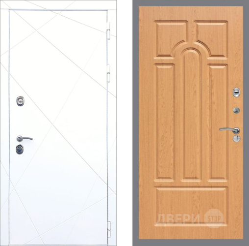 Входная металлическая Дверь Рекс (REX) 13 Силк Сноу FL-58 Дуб в Зарайске