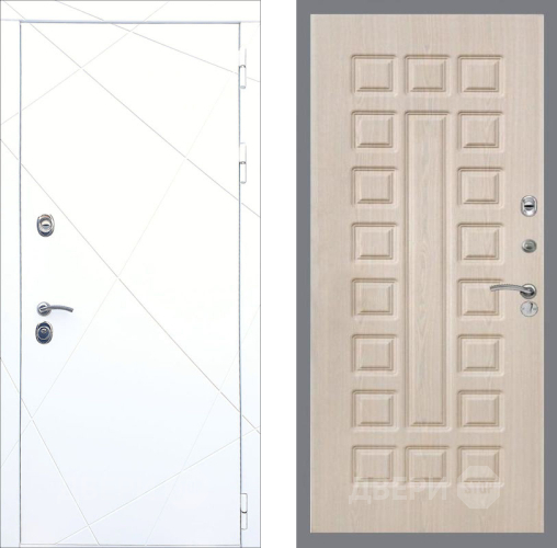 Входная металлическая Дверь Рекс (REX) 13 Силк Сноу FL-183 Беленый дуб в Зарайске