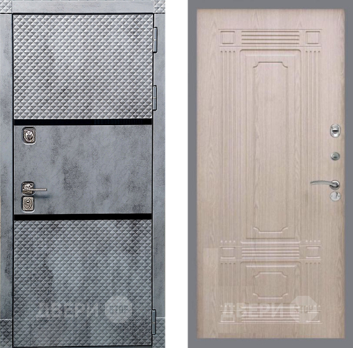 Дверь Рекс (REX) 15 Бетон Темный FL-2 Беленый дуб в Зарайске