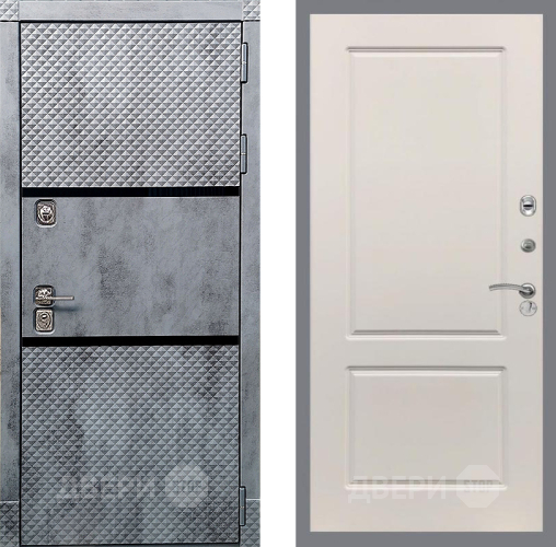 Входная металлическая Дверь Рекс (REX) 15 Бетон Темный FL-117 Шампань в Зарайске