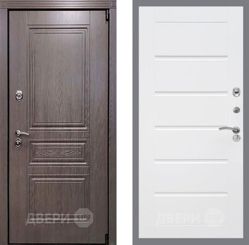 Входная металлическая Дверь Рекс (REX) Премиум-S Сити Белый ясень в Зарайске