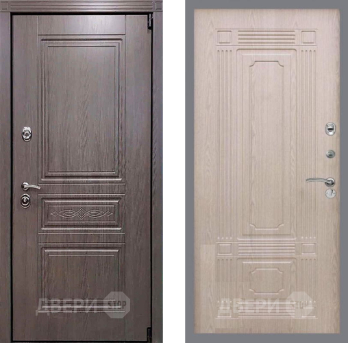 Входная металлическая Дверь Рекс (REX) Премиум-S FL-2 Беленый дуб в Зарайске