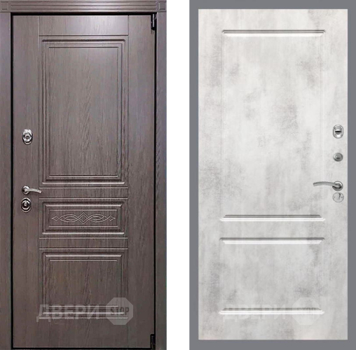 Входная металлическая Дверь Рекс (REX) Премиум-S FL-117 Бетон светлый в Зарайске