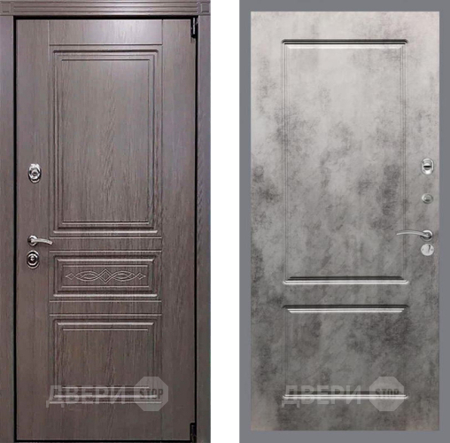 Входная металлическая Дверь Рекс (REX) Премиум-S FL-117 Бетон темный в Зарайске