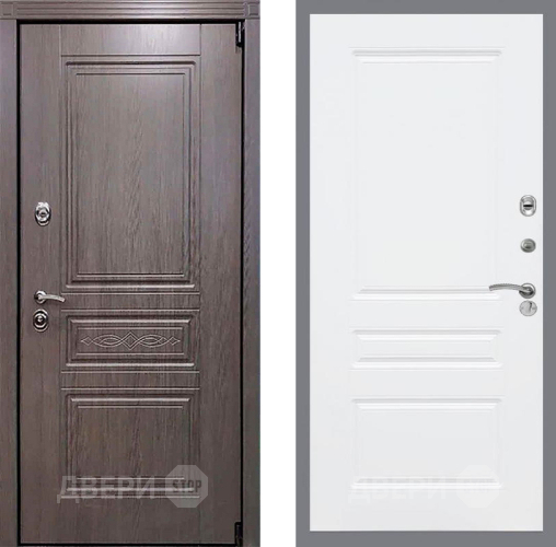 Входная металлическая Дверь Рекс (REX) Премиум-S FL-243 Силк Сноу в Зарайске