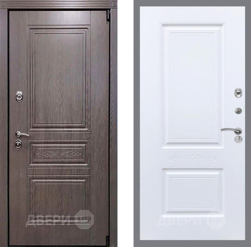 Входная металлическая Дверь Рекс (REX) Премиум-S Смальта Силк Сноу в Зарайске