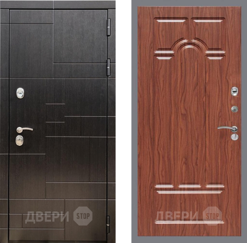 Входная металлическая Дверь Рекс (REX) 20 FL-58 орех тисненый в Зарайске