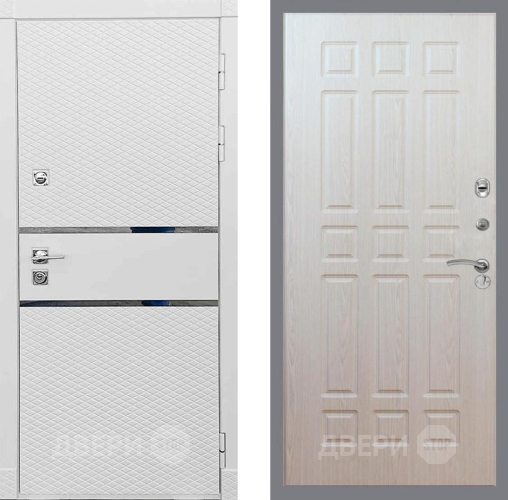 Входная металлическая Дверь Рекс (REX) 15 Силк Сноу FL-33 Беленый дуб в Зарайске
