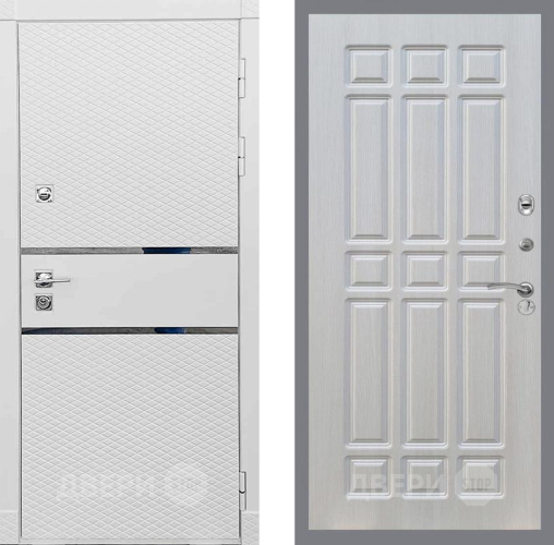 Входная металлическая Дверь Рекс (REX) 15 Силк Сноу FL-33 Лиственница беж в Зарайске