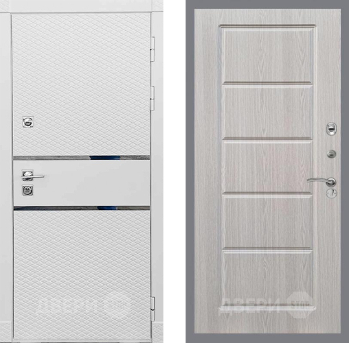 Входная металлическая Дверь Рекс (REX) 15 Силк Сноу FL-39 Беленый дуб в Зарайске