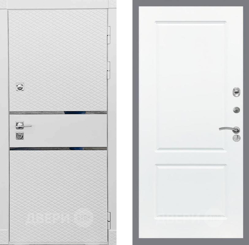 Входная металлическая Дверь Рекс (REX) 15 Силк Сноу FL-117 Силк Сноу в Зарайске