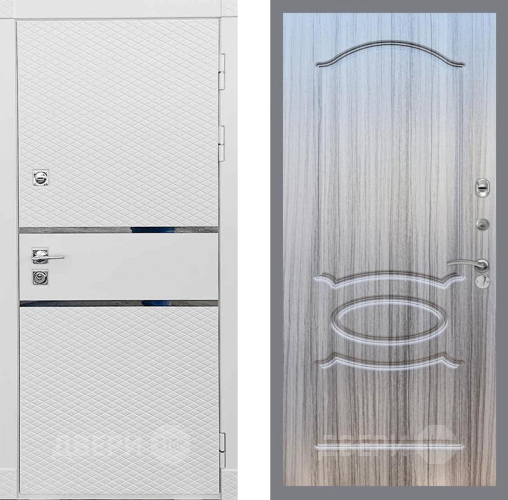 Входная металлическая Дверь Рекс (REX) 15 Силк Сноу FL-128 Сандал грей в Зарайске