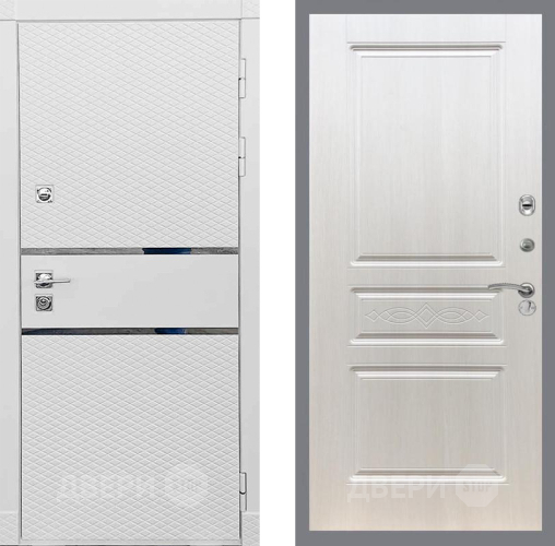 Входная металлическая Дверь Рекс (REX) 15 Силк Сноу FL-243 Лиственница беж в Зарайске