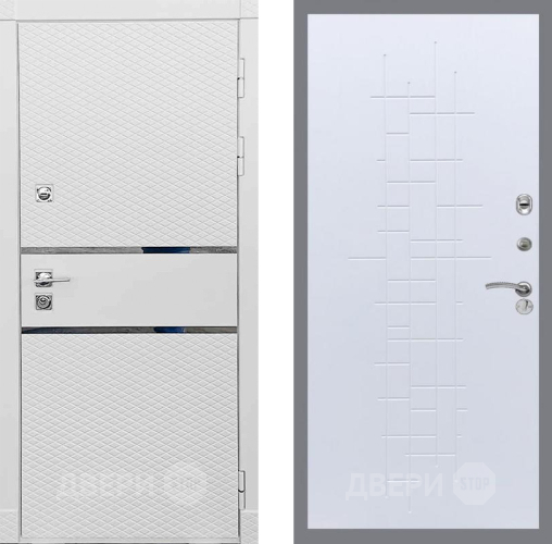 Входная металлическая Дверь Рекс (REX) 15 Силк Сноу FL-289 Белый ясень в Зарайске