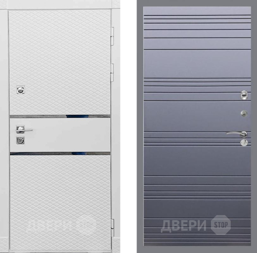 Входная металлическая Дверь Рекс (REX) 15 Силк Сноу Line Силк титан в Зарайске