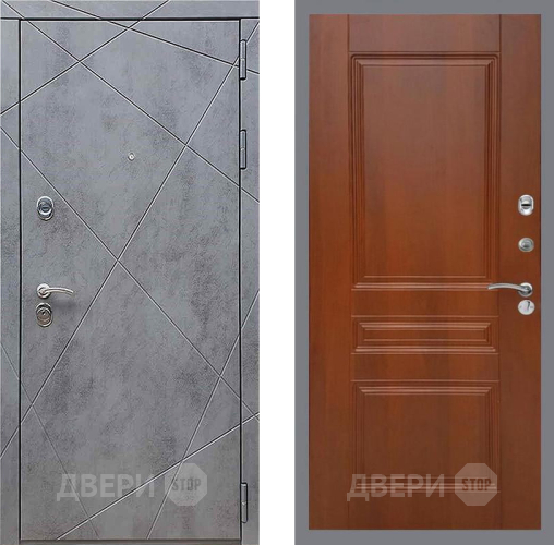 Входная металлическая Дверь Рекс (REX) 13 Бетон Темный FL-243 Итальянский орех в Зарайске