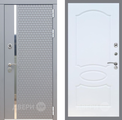 Входная металлическая Дверь Рекс (REX) 24 FL-128 Белый ясень в Зарайске