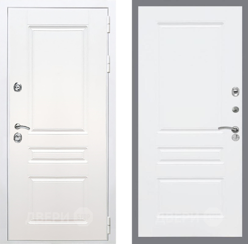 Входная металлическая Дверь Рекс (REX) Премиум-н Силк Сноу FL-243 Силк Сноу в Зарайске