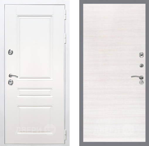 Входная металлическая Дверь Рекс (REX) Премиум-н Силк Сноу GL Акация в Зарайске