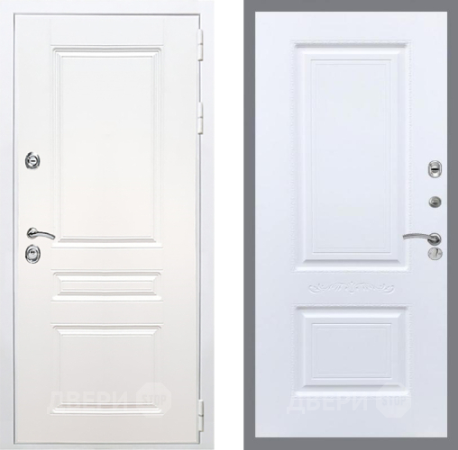 Входная металлическая Дверь Рекс (REX) Премиум-н Силк Сноу Смальта Силк Сноу в Зарайске