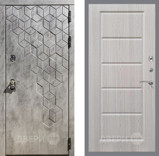 Входная металлическая Дверь Рекс (REX) 23 FL-39 Беленый дуб в Зарайске