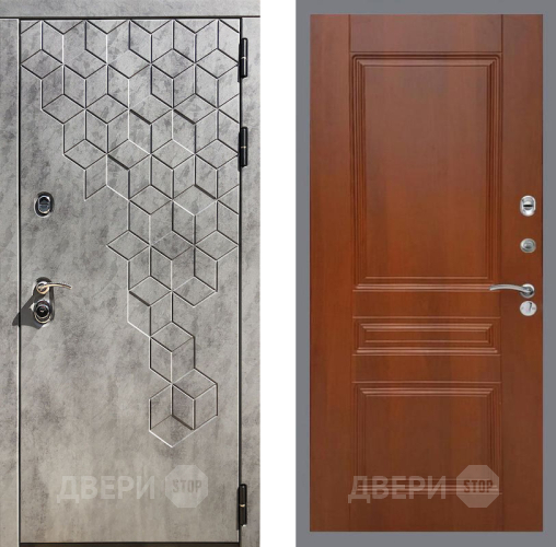 Входная металлическая Дверь Рекс (REX) 23 FL-243 Итальянский орех в Зарайске