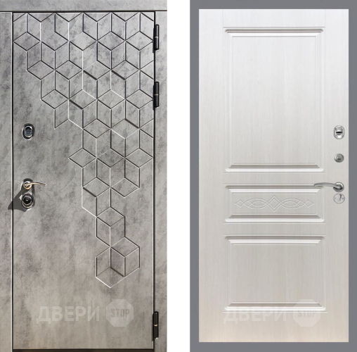 Входная металлическая Дверь Рекс (REX) 23 FL-243 Лиственница беж в Зарайске