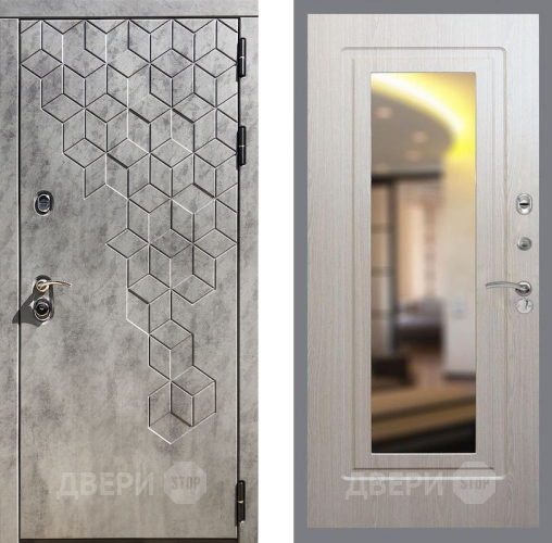 Входная металлическая Дверь Рекс (REX) 23 FLZ-120 Беленый дуб в Зарайске