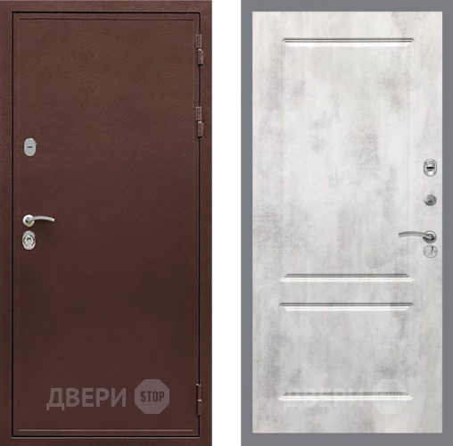 Входная металлическая Дверь Рекс (REX) 5 металл 3 мм FL-117 Бетон светлый в Зарайске