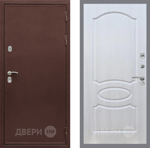 Входная металлическая Дверь Рекс (REX) 5 металл 3 мм FL-128 Лиственница беж в Зарайске