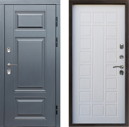 Дверь Престиж TERMO с терморазрывом Премиум Грэй Престиж Белое дерево