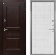 Дверь Интекрон (INTECRON) Брайтон Тиковое Дерево В-07 с молдингом Лофт белый 960х2050 мм