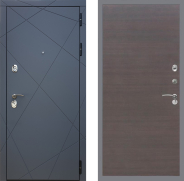 Дверь Рекс (REX) 13 Силк Титан GL венге поперечный 960х2050 мм