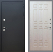 Дверь Рекс (REX) 5 Черный Муар FL-33 Беленый дуб